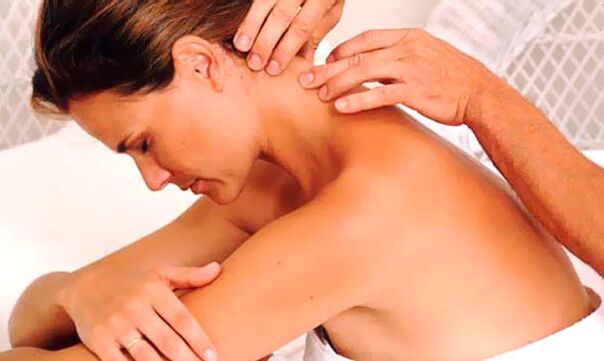 Treatment of osteocondrosis massage of the cervical-high zone
